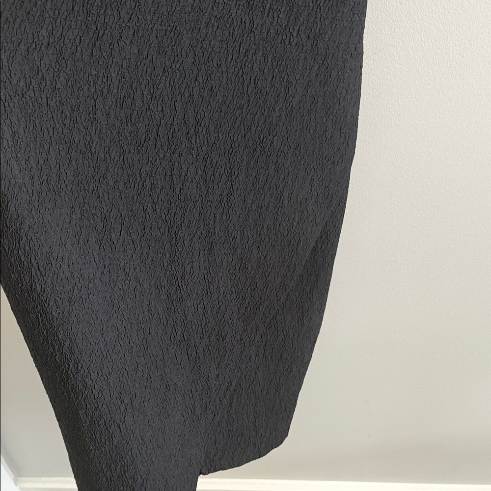 Express Chic Black Strappy Backless Textured Deep… - image 5